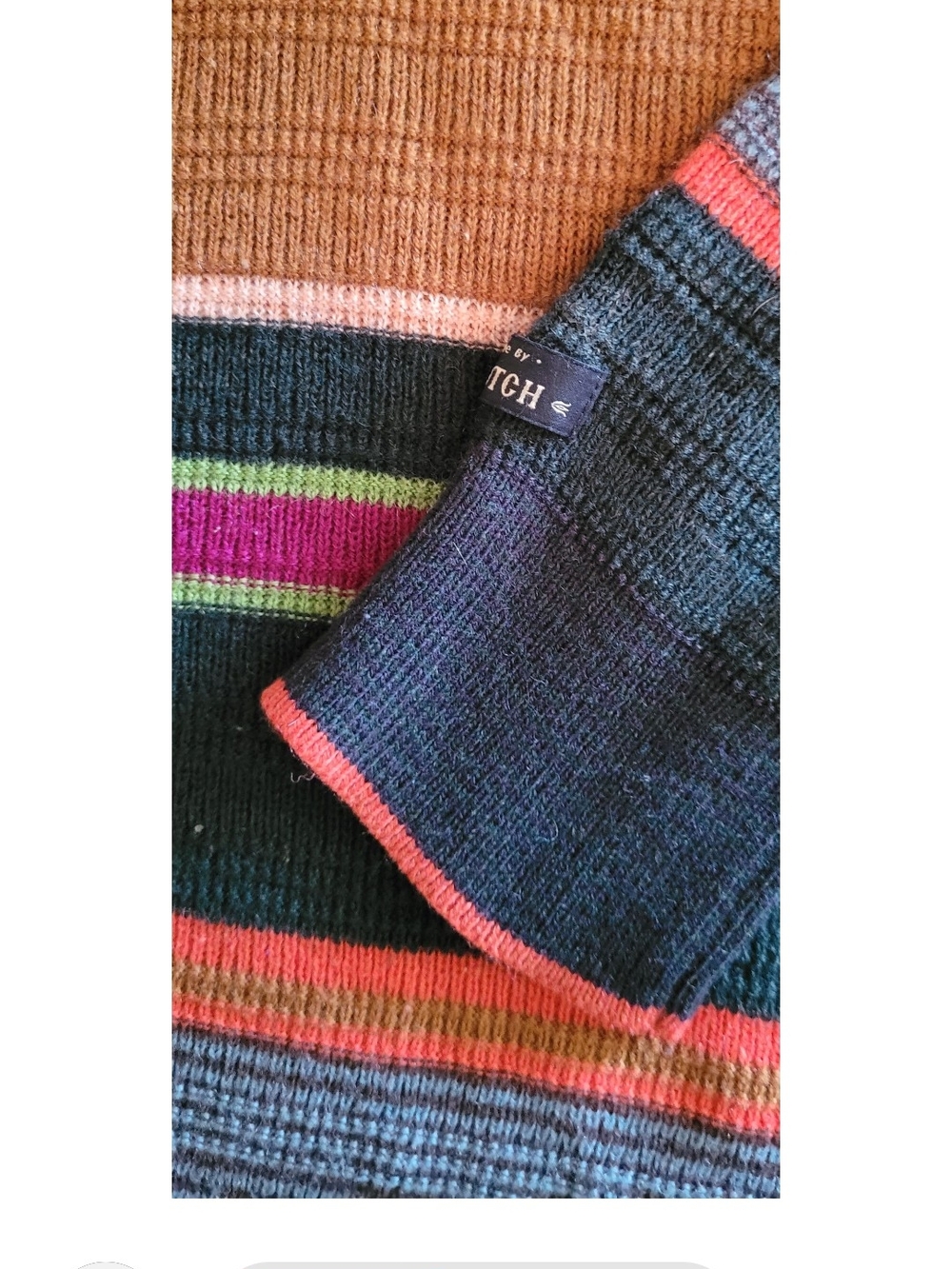 Navy Multistripe Crewneck Sweater by Autograph - Picture 3 of 5